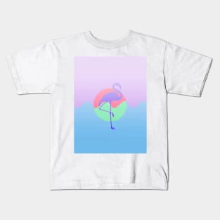 Purple Flamingo Kids T-Shirt